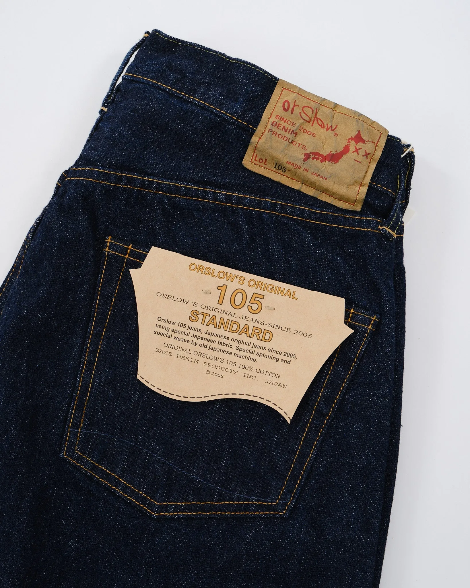 105 STANDARD SELVEDGE DENIM ONE WASH