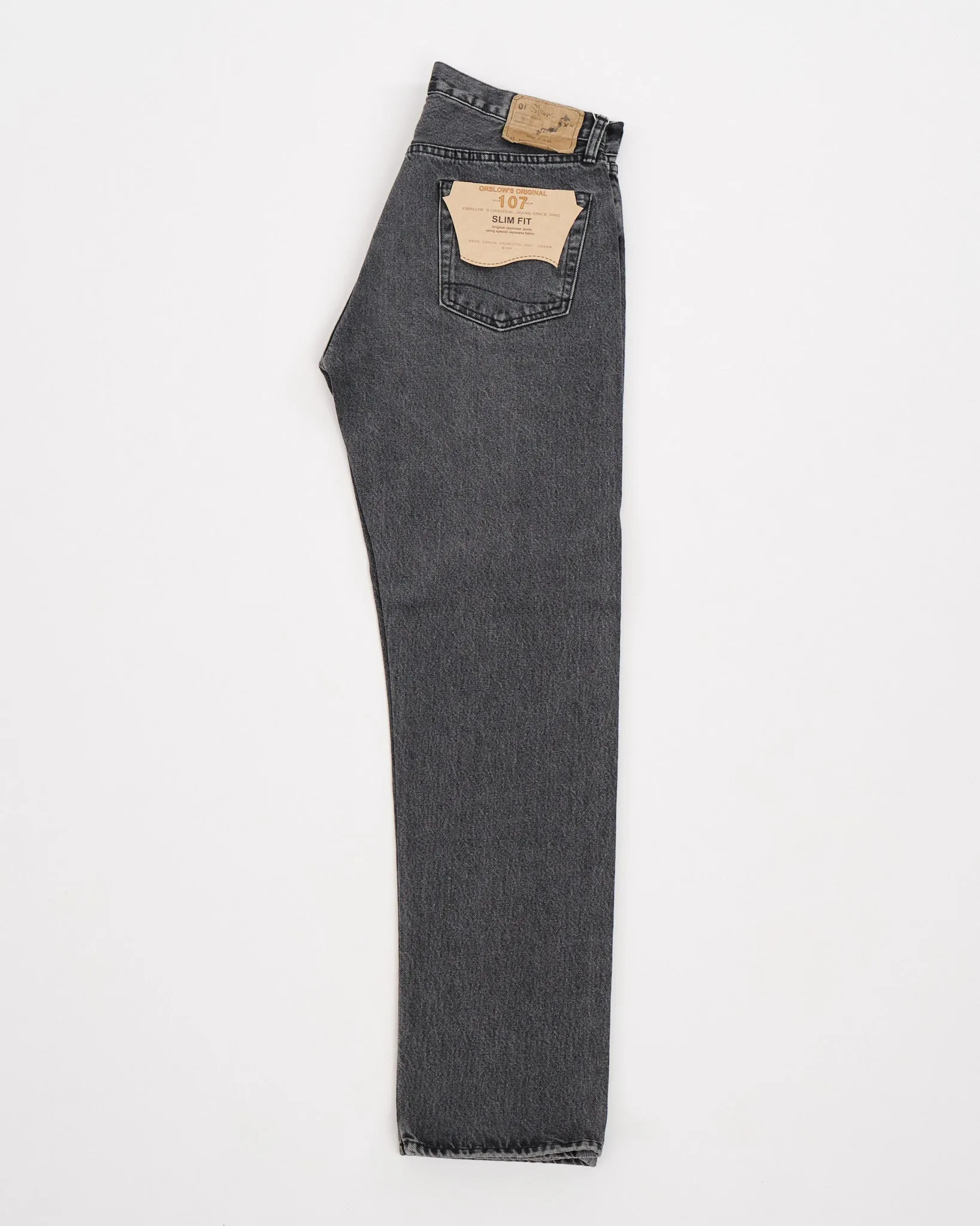 107 IVY FIT BLACK DENIM STONE WASH