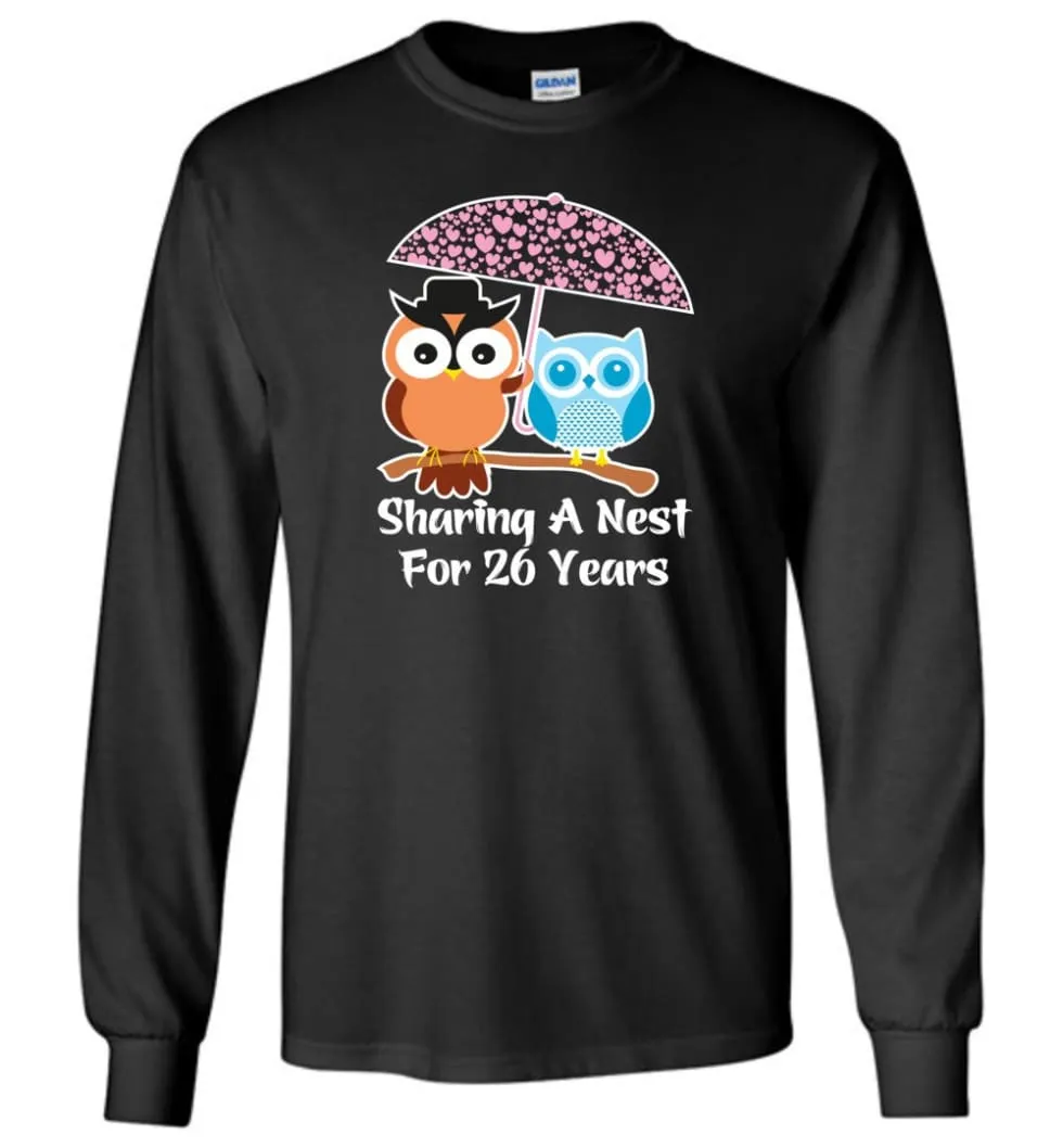 26 Years Wedding Anniversary Gifts Valentine's Day Long Sleeve T-Shirt