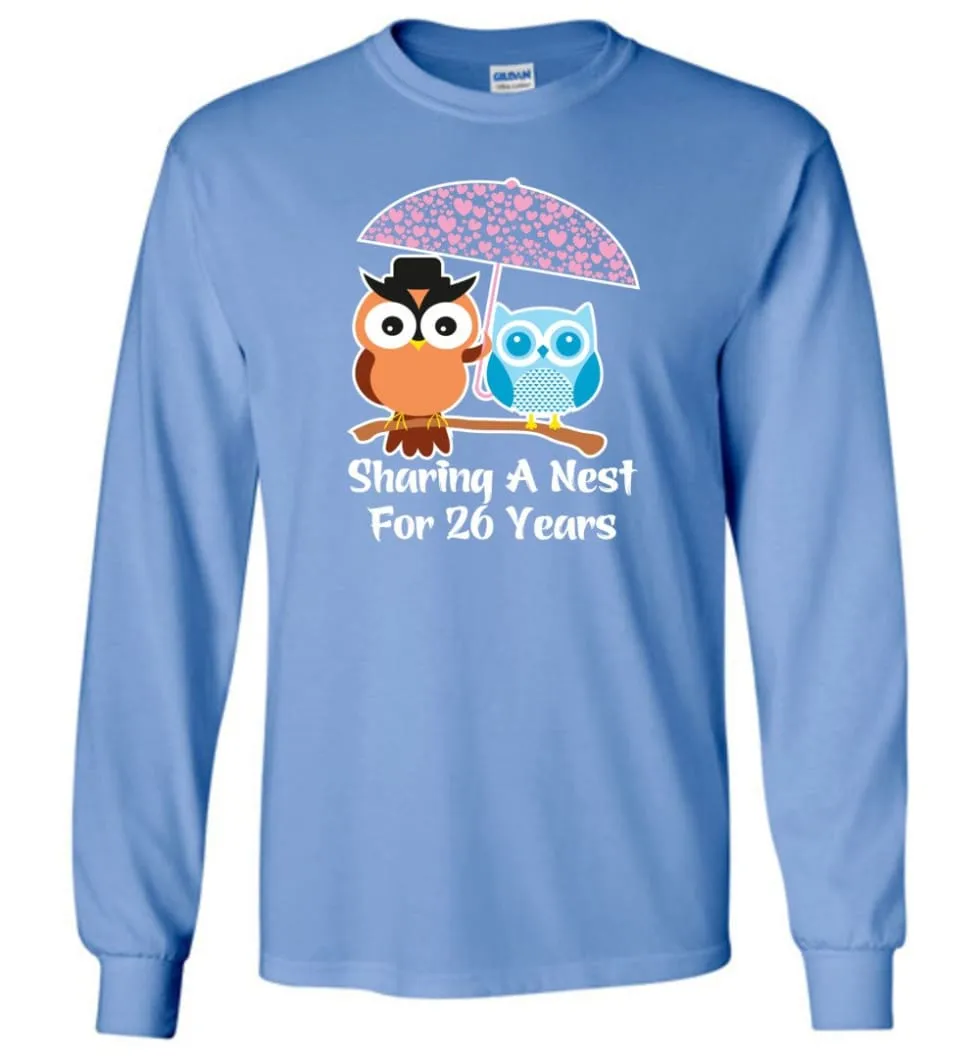 26 Years Wedding Anniversary Gifts Valentine's Day Long Sleeve T-Shirt