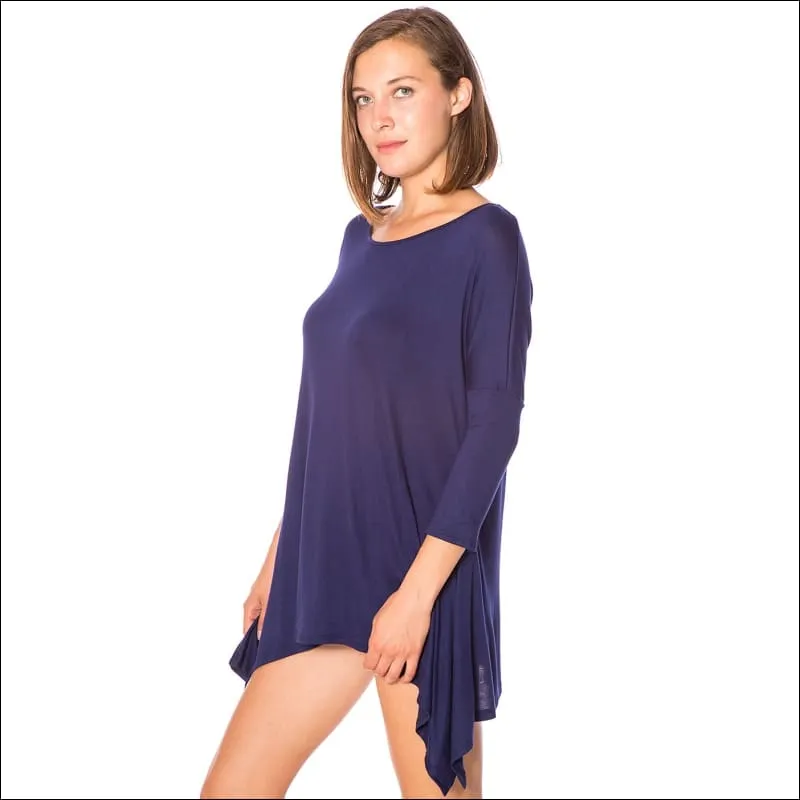 3/4 Sleeve Jersey Tunic