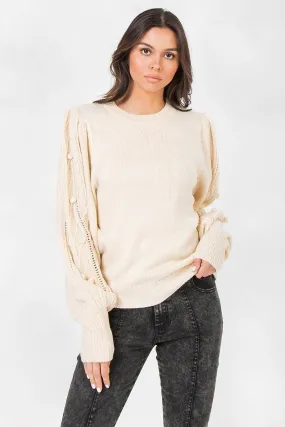 A Sweater Featuring Round Neckline