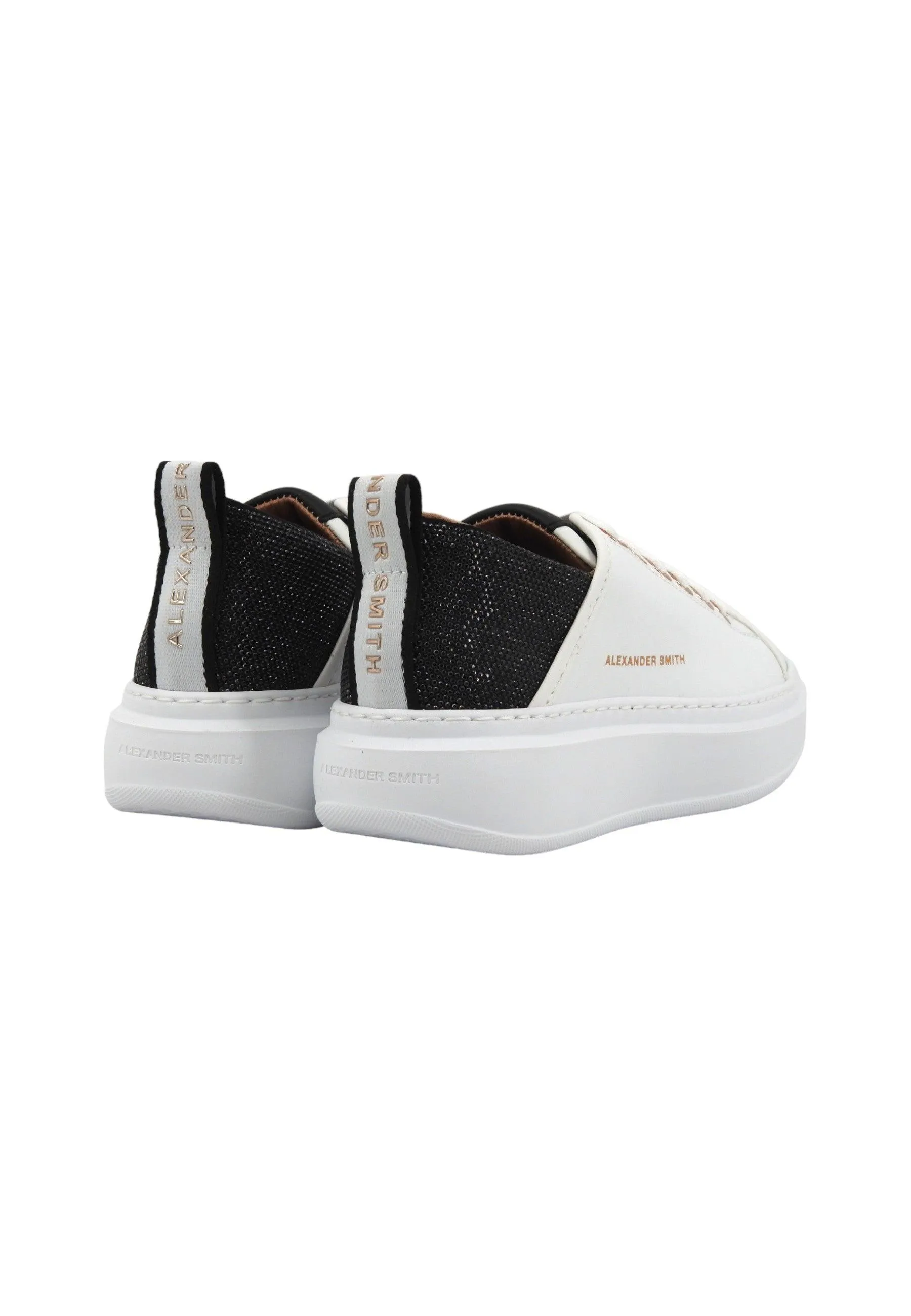 ALEXANDER SMITH Wembley Sneaker Donna White Black WYW0495