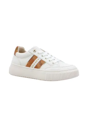 ALVIERO MARTINI 1° CLASSE Sneaker Borchie Donna White Beige Geo N1512-0289