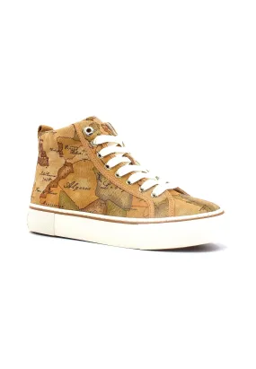 ALVIERO MARTINI 1° CLASSE Sneaker Hi Donna Beige Geo N1495-0109