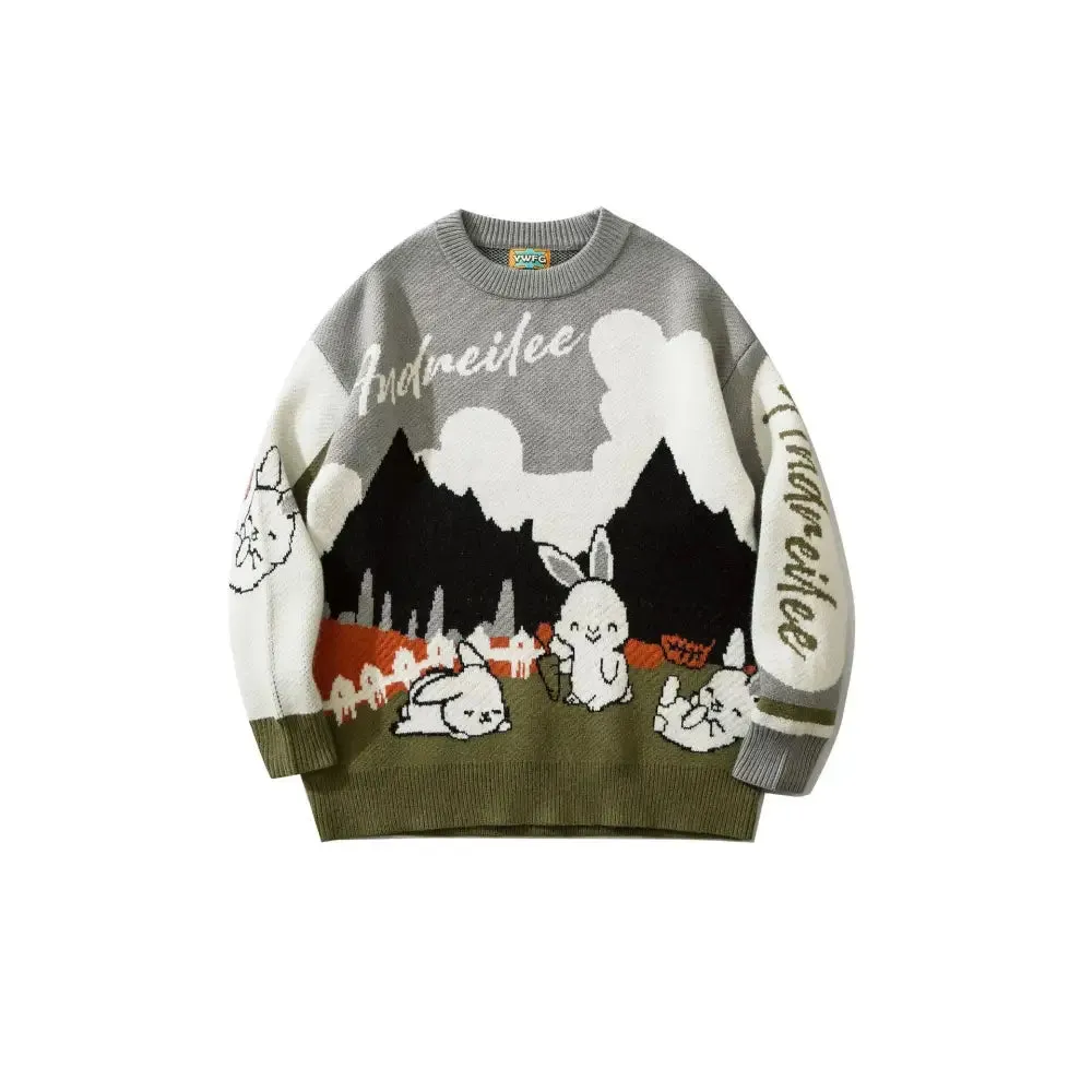 Andreilee Long Sleeve Rabbit Sweater