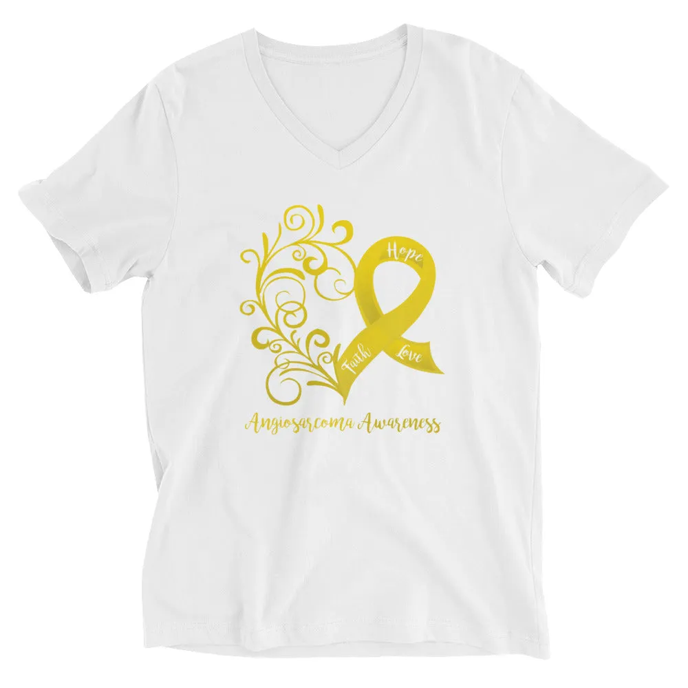 Angiosarcoma Awareness V-Neck T-Shirt