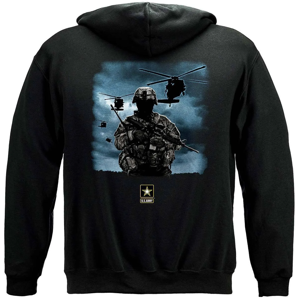 Army Strong Helicopter Soldier Hoodie