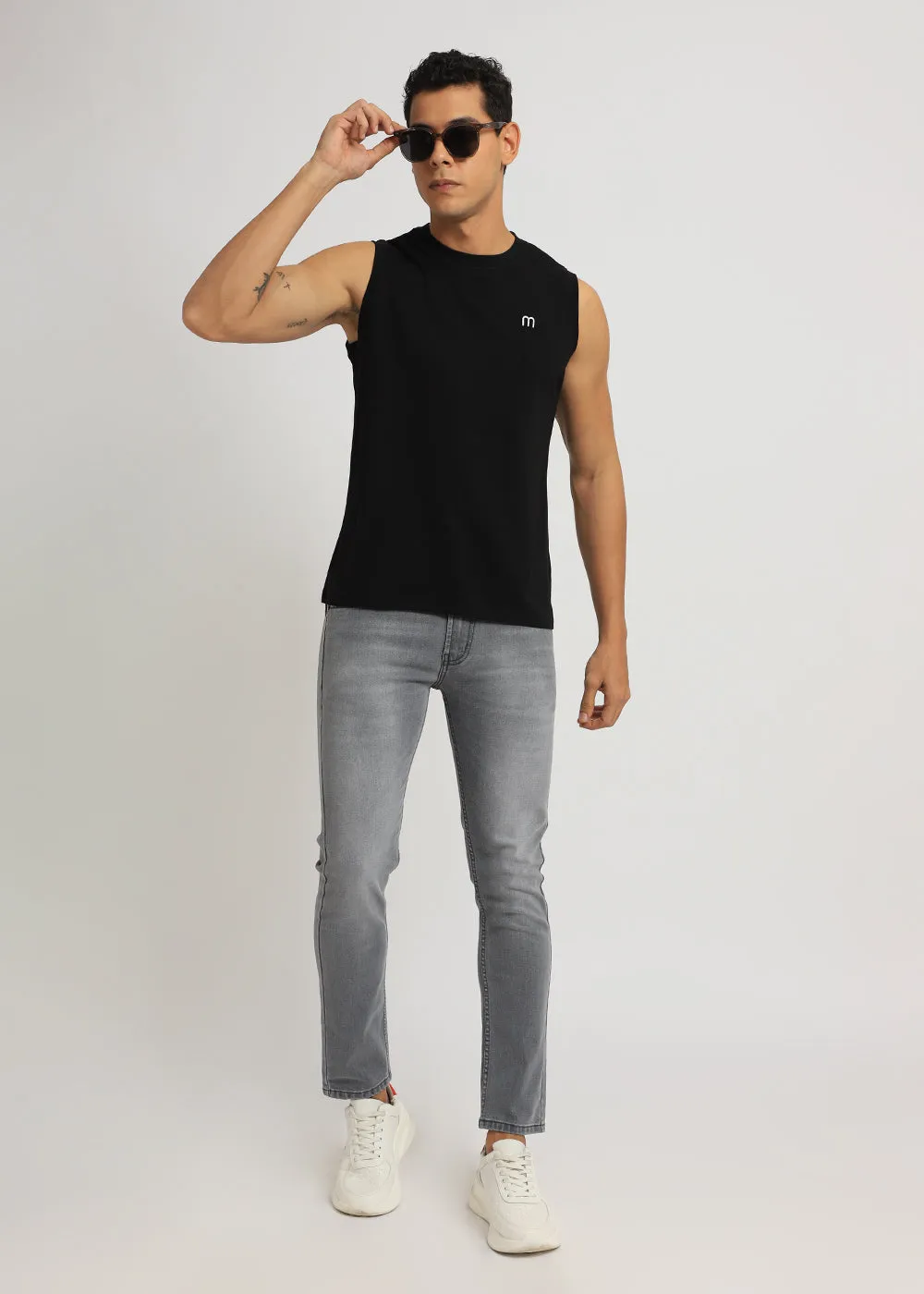 Aura Gray Slim fit Jeans