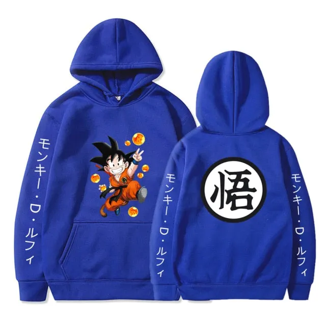 Autumn Sweatshirts Goku tops Dragon-Ball Z Hoodies Men Anime Costume Kids Clothes Boys Girls Tops Children&#39;s Clothing sudaderas