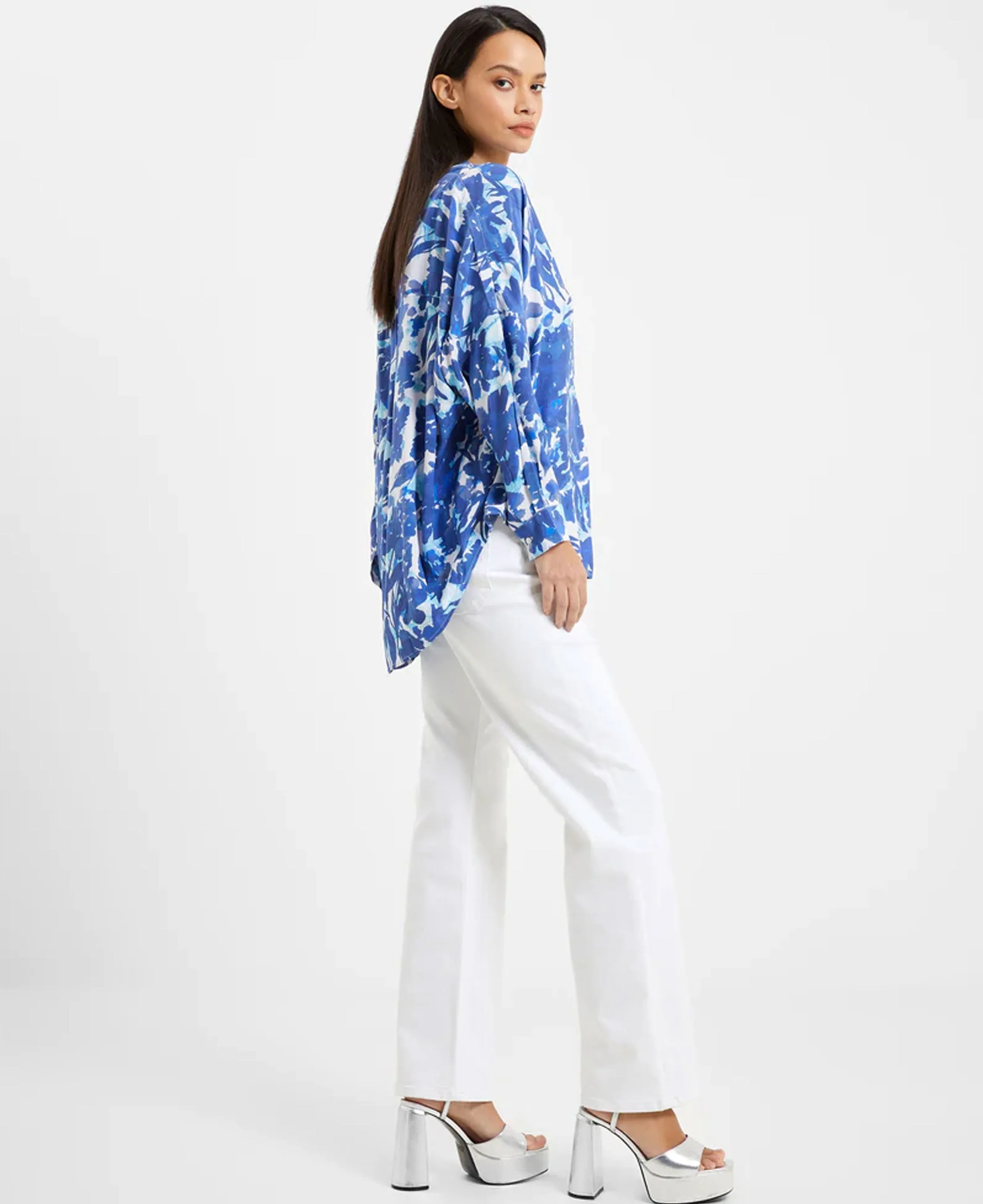 Bailee Eco Delphine Popover Shirt - Blue Depths