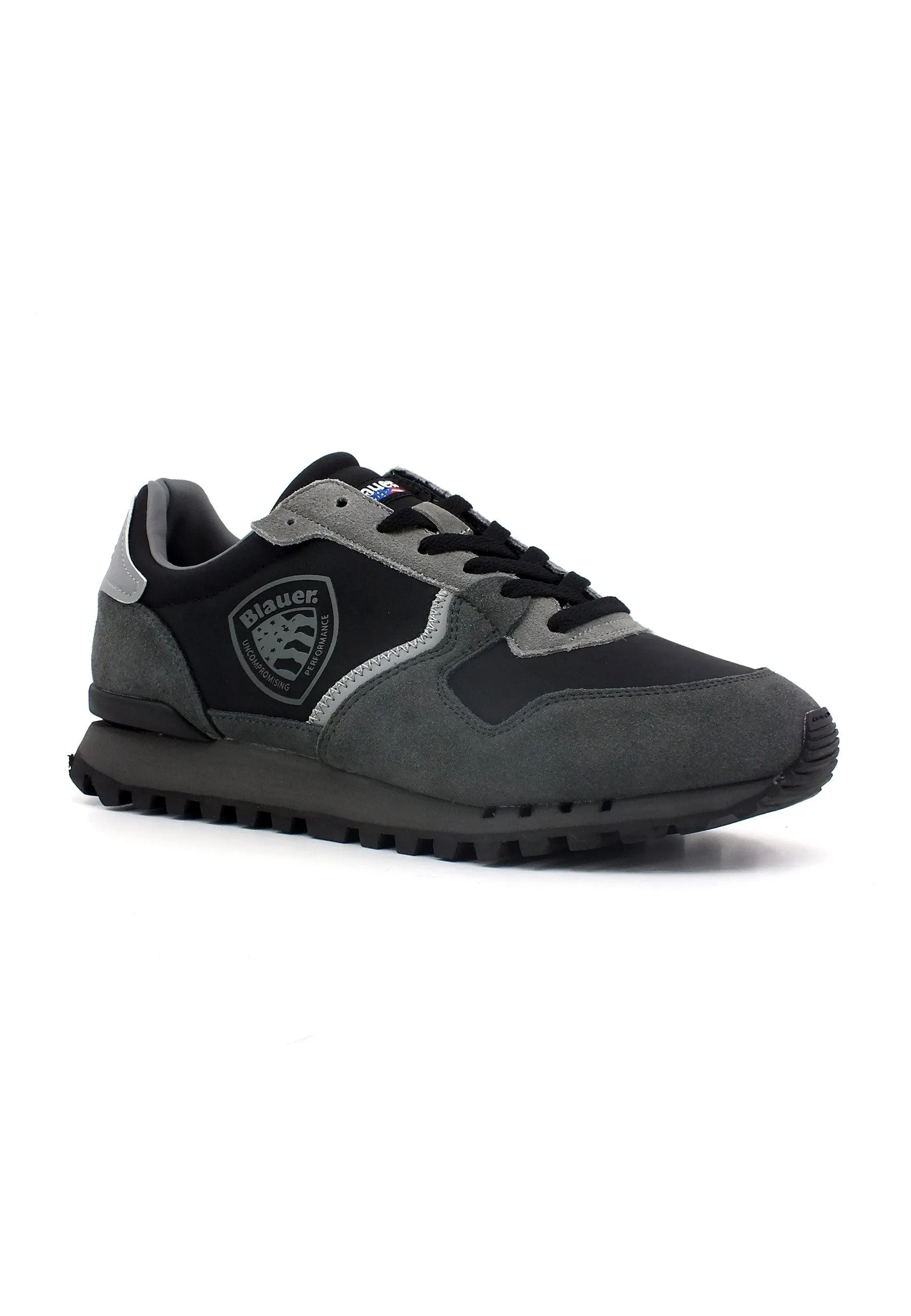 BLAUER Dixon02 Sneaker Uomo Black Dark Grey F3DIXON02