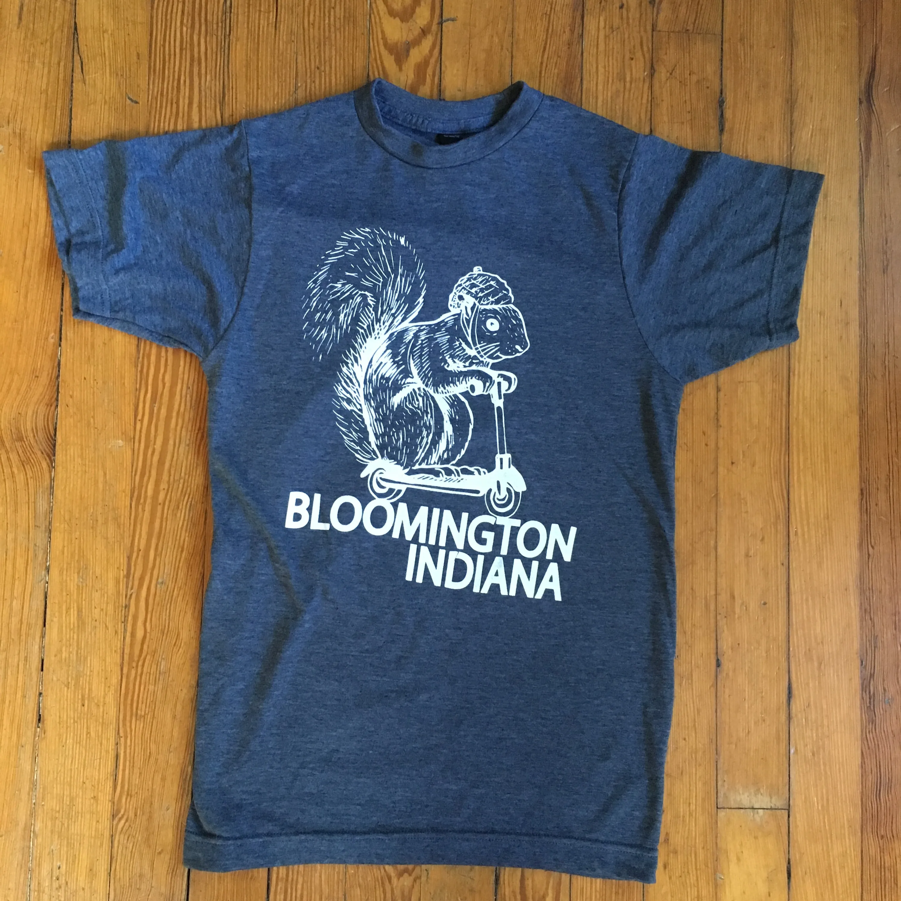 Bloomington Indiana Squirrel on a Bird T-shirt