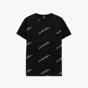 BOY'S BLACK LIMITED EDITION TEE SHIRT