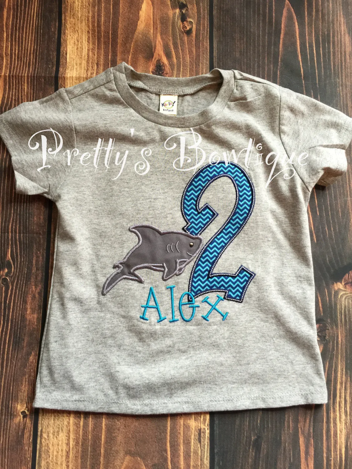 Boys Shark Birthday Shirt or Bodysuit  - Custom Birthday outfit Shark--Under the sea-- Shark Boys Birthday Shirt -- 1st Birthday-- 2nd-- 3rd