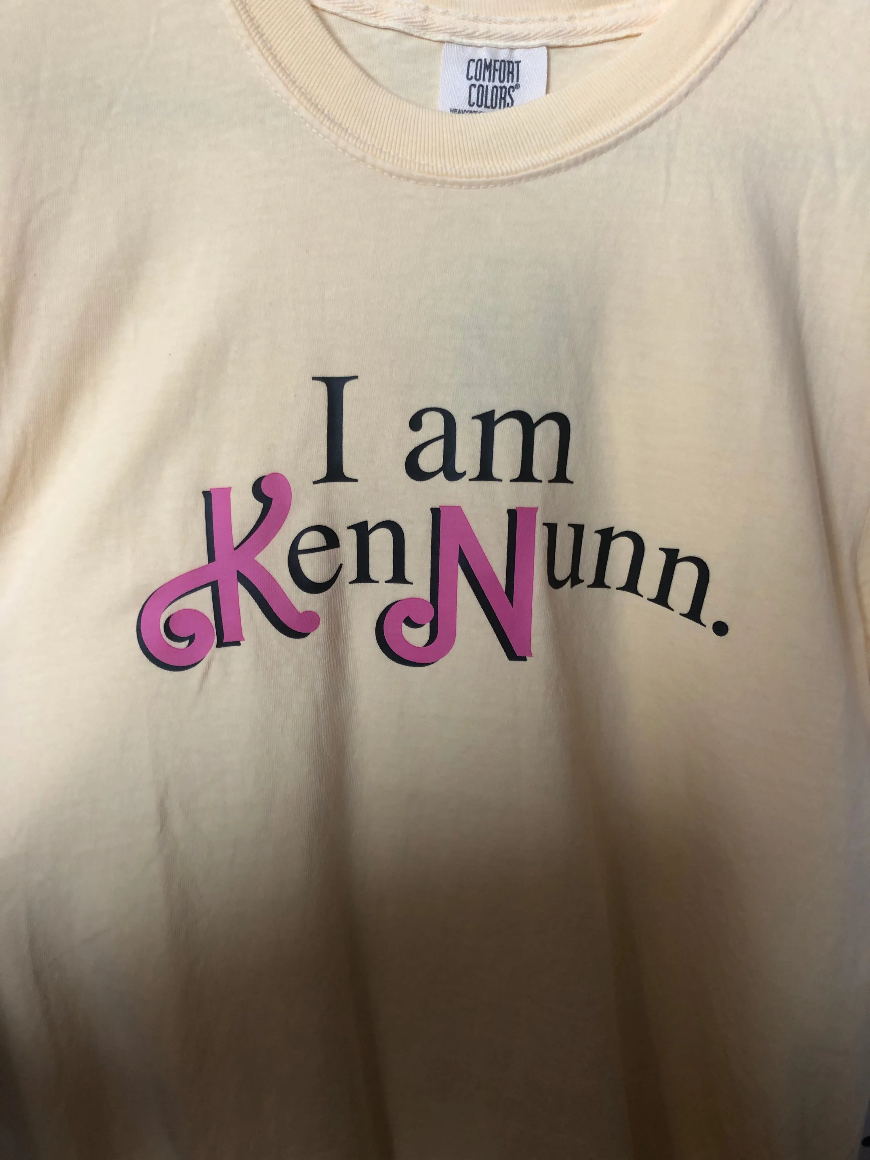 BPR- Small Yellow T-shirt - I am Ken Nunn