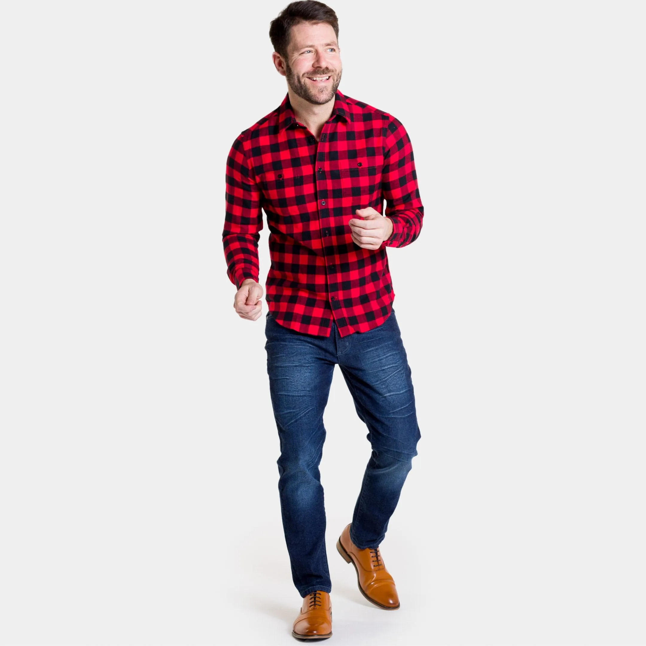 Buffalo Plaid Flannel Shirt