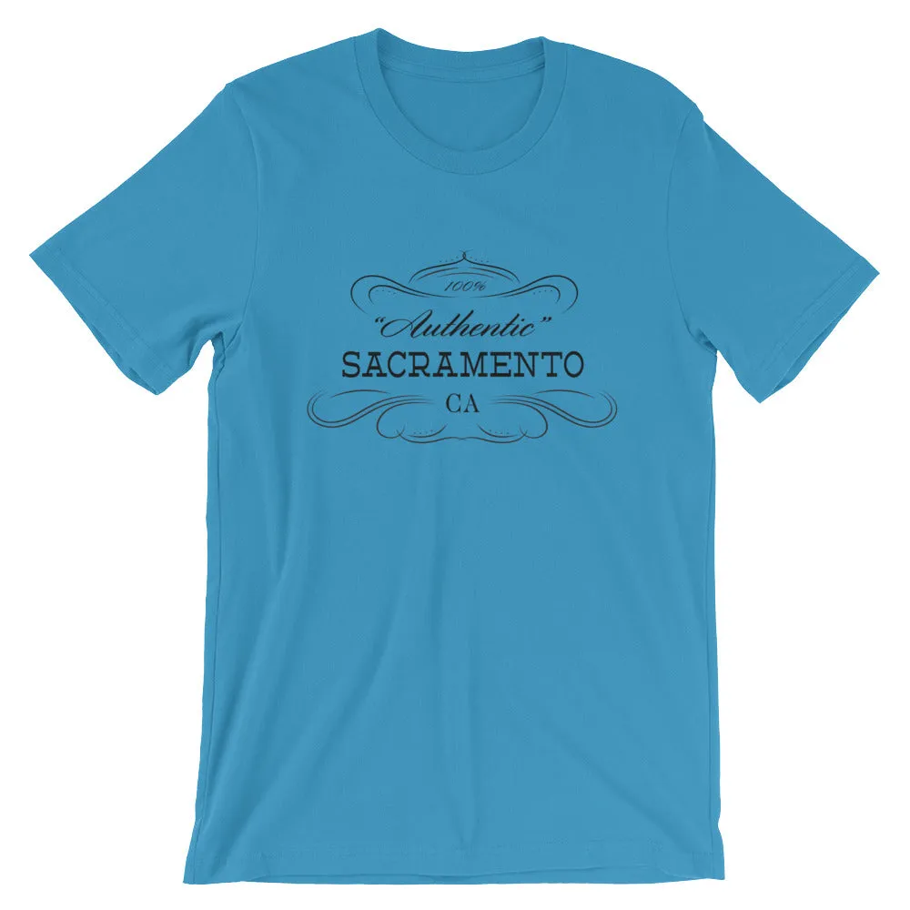 California - Sacramento CA - Short-Sleeve Unisex T-Shirt - "Authentic"