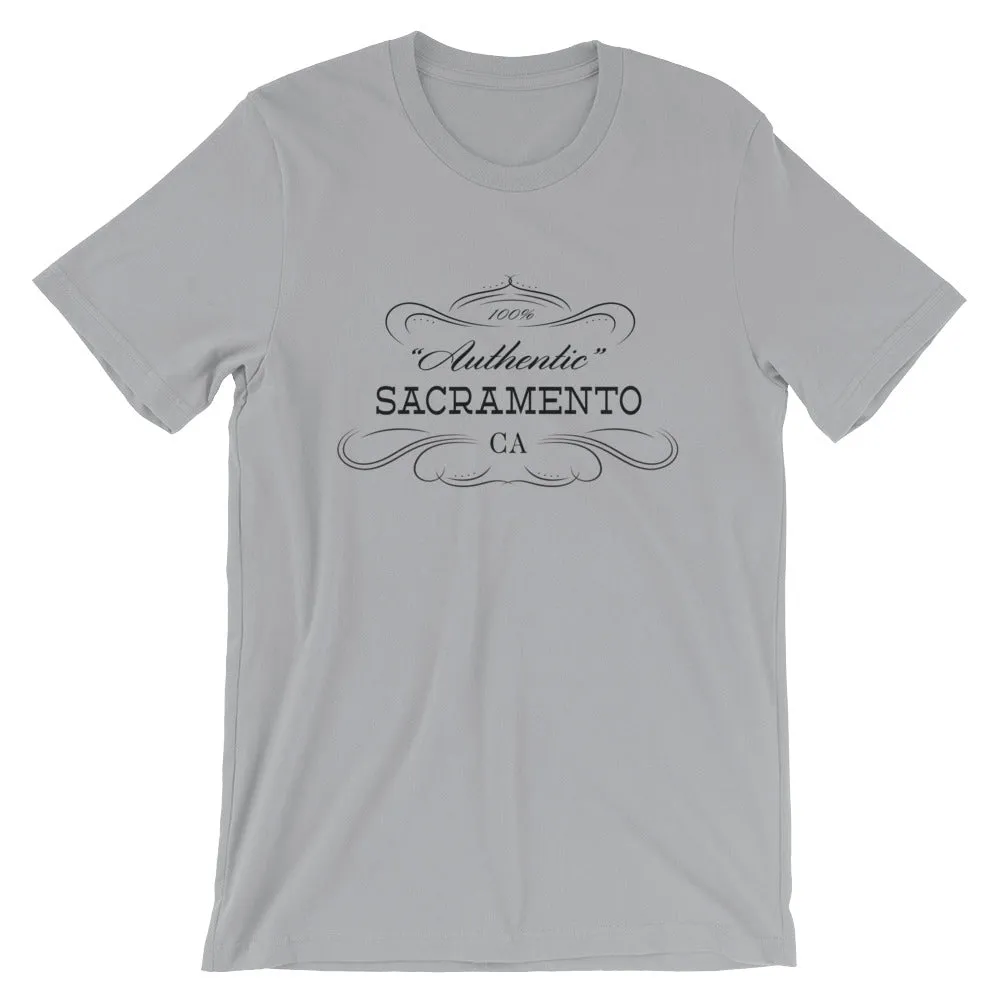 California - Sacramento CA - Short-Sleeve Unisex T-Shirt - "Authentic"