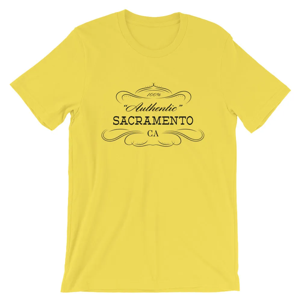 California - Sacramento CA - Short-Sleeve Unisex T-Shirt - "Authentic"