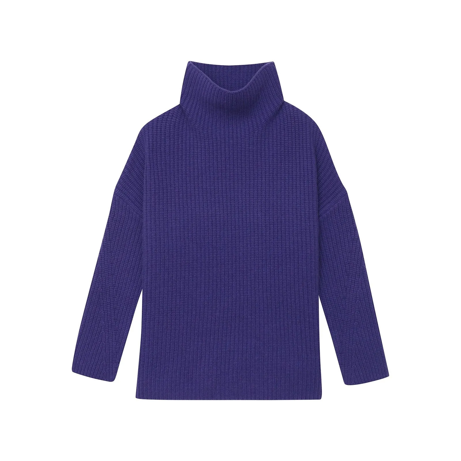 Cashmino Oversized Ribbed Turtleneck