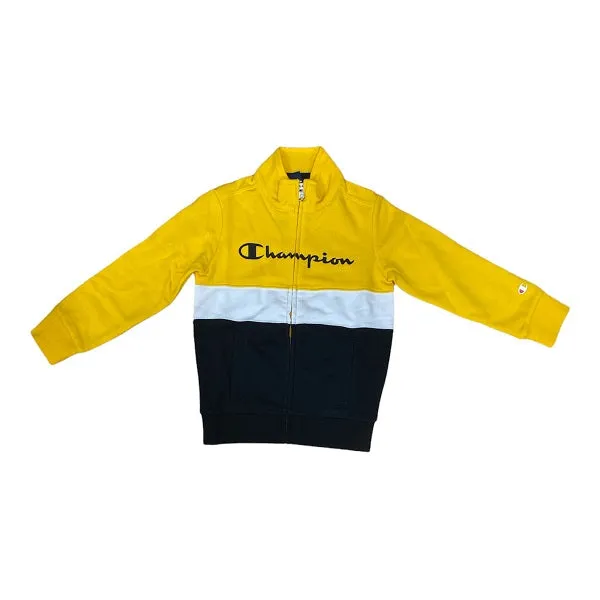 Champion Boys Yellow White Black Full Zip Brushed Sports Suit - Style 306036 YS011 LCO