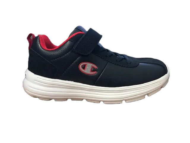 Champion Low Cut Shoe Cody PU B GS children's leather sneakers shoe with tear S31347-F18-BS501 navy