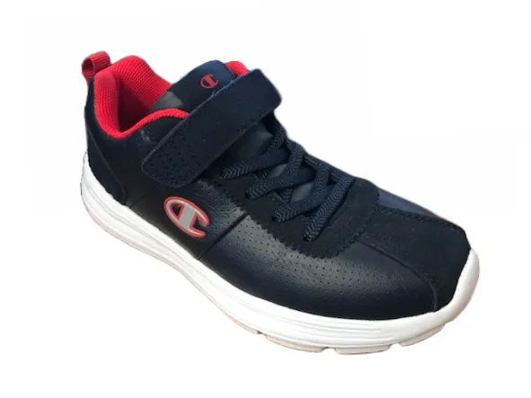 Champion Low Cut Shoe Cody PU B GS children's leather sneakers shoe with tear S31347-F18-BS501 navy