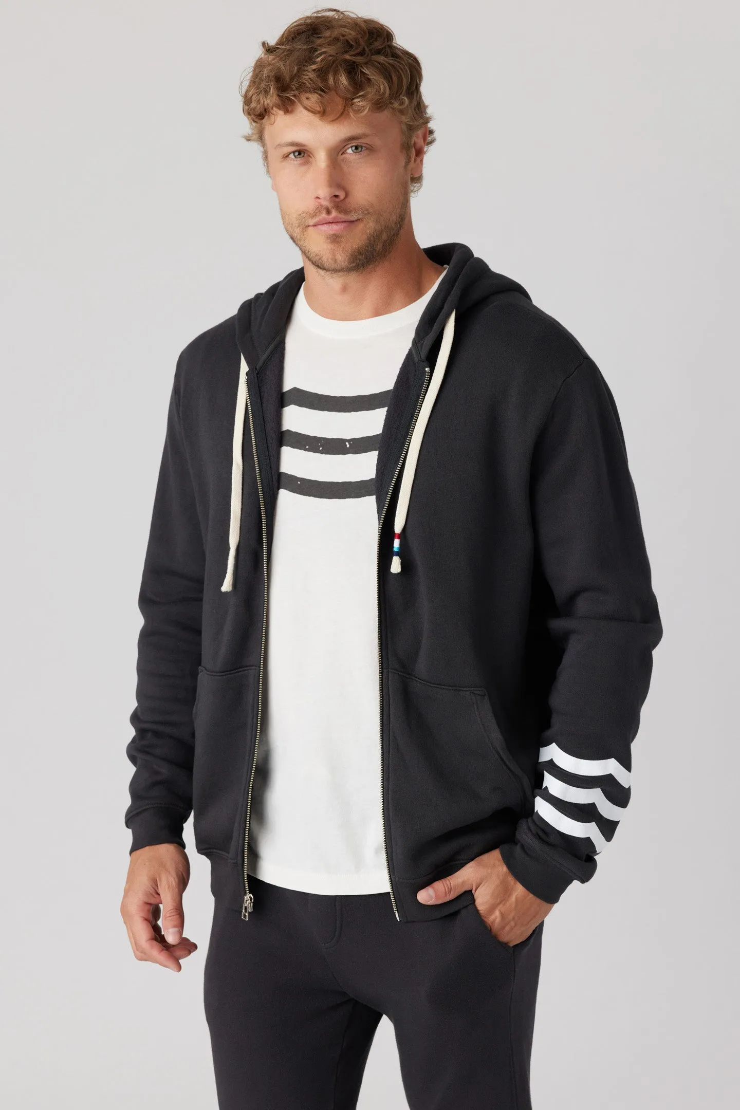 Coastal Waves Zip Hoodie