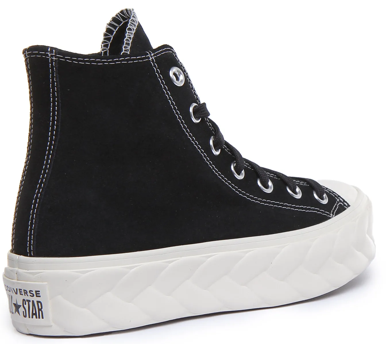 Converse 568687C CT All Star Hi Platform Trainer In Black For Women