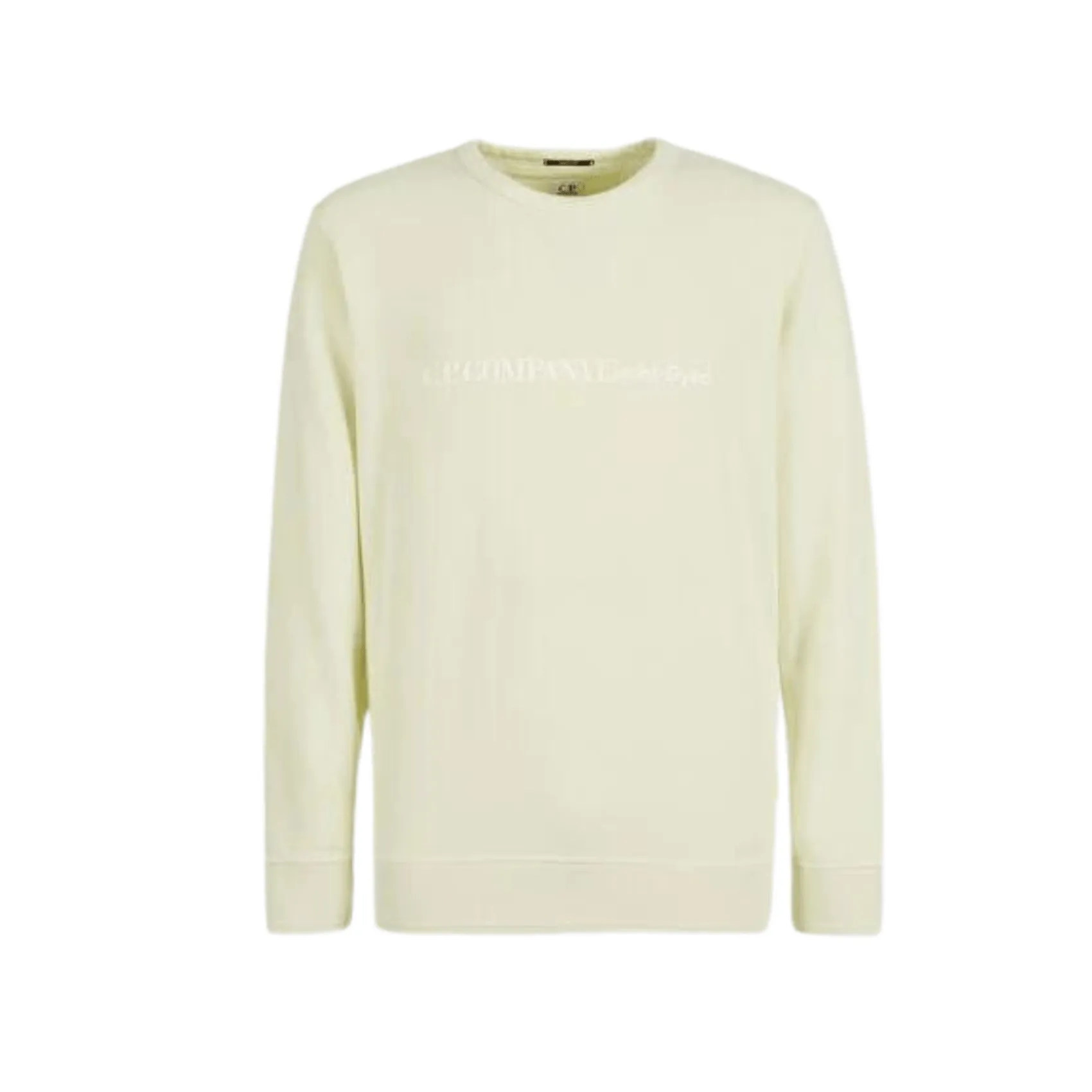 Crew Neck Cotton Fleece - Yellow