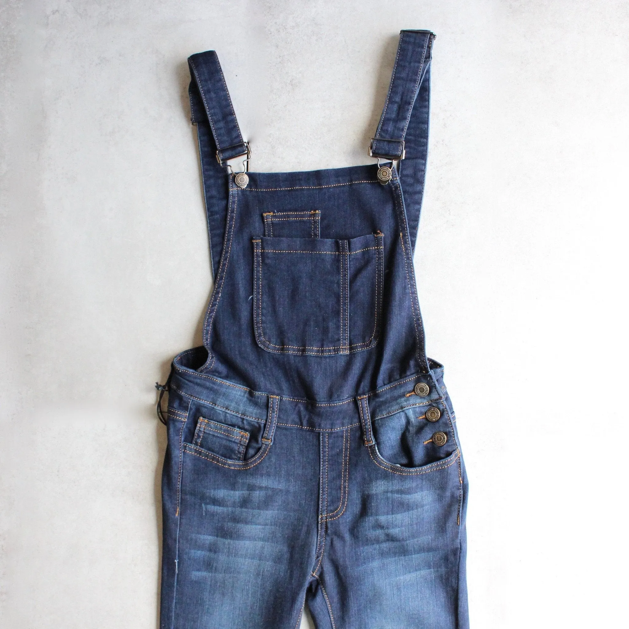 Dark Denim Overalls