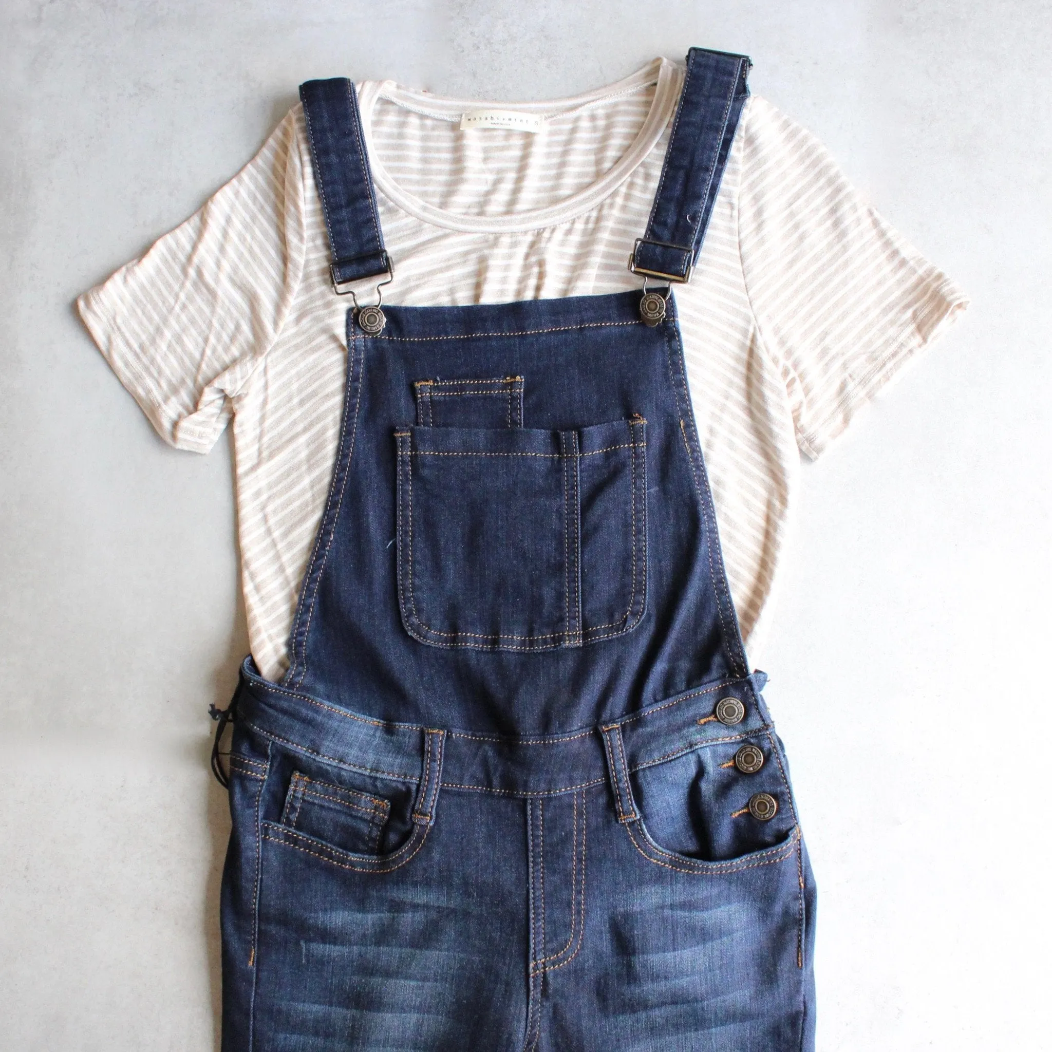 Dark Denim Overalls