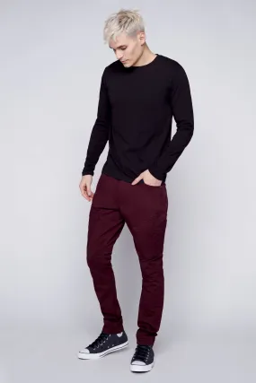 Deluxe 5 Pocket Slim Fit Pants - WINE