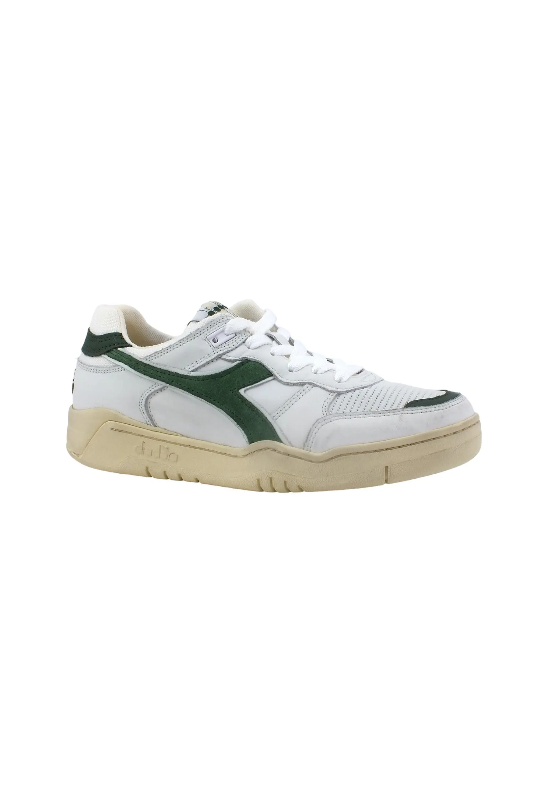 DIADORA B.560 Used Sneaker Uomo White Fogliame 201.18011701C1161