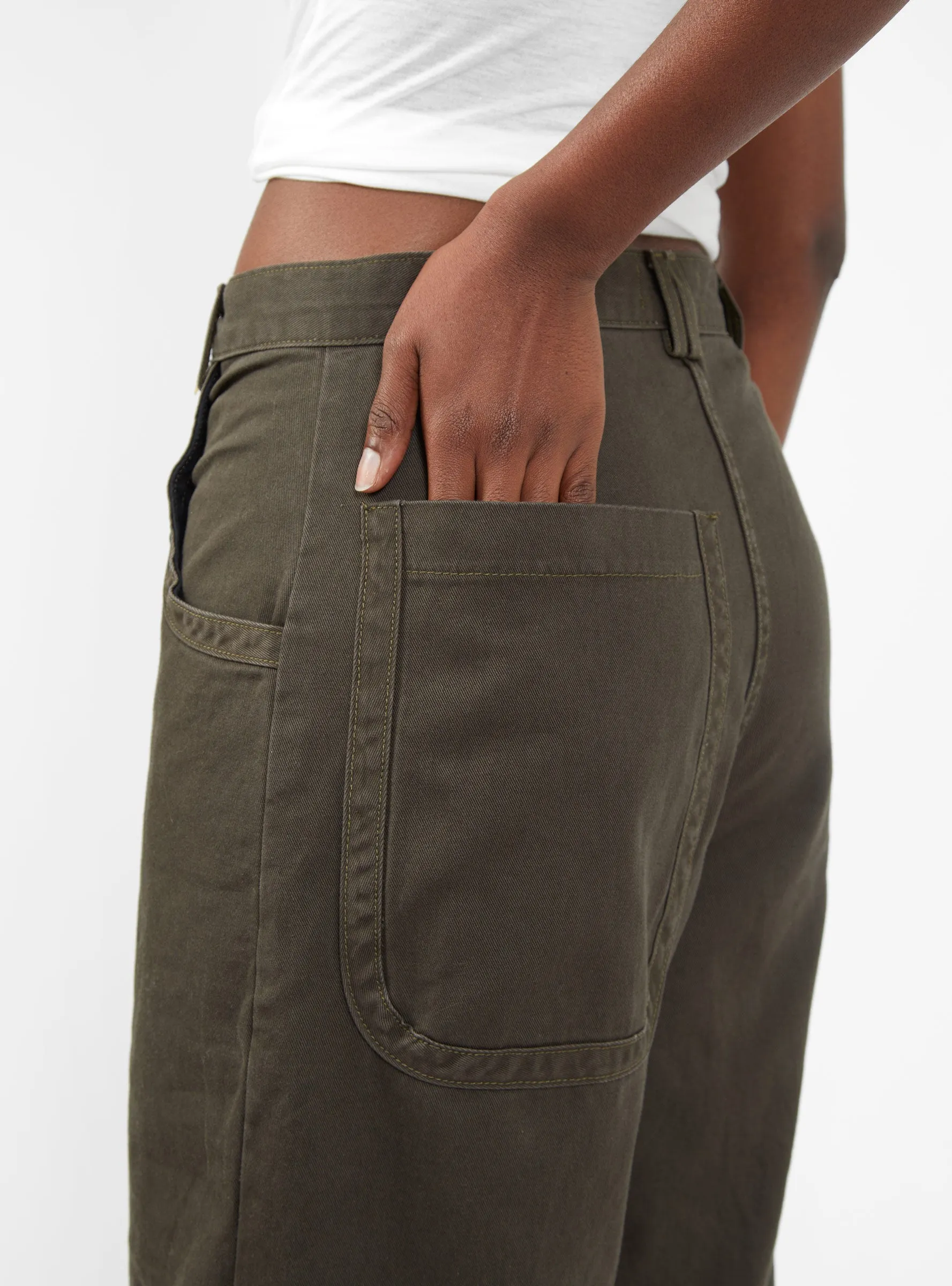 Farris Trousers Dark Olive