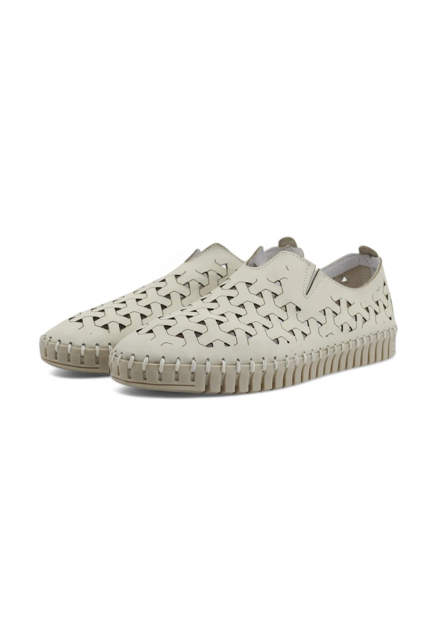 FRAU Cachemire Sneaker Slip On Donna Off White 52M069