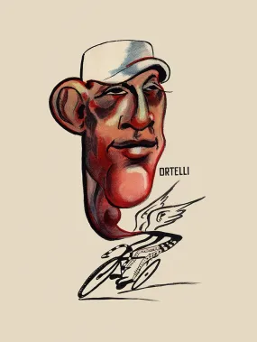 GIRO D'ITALIA Vito Ortelli Bicycle Poster