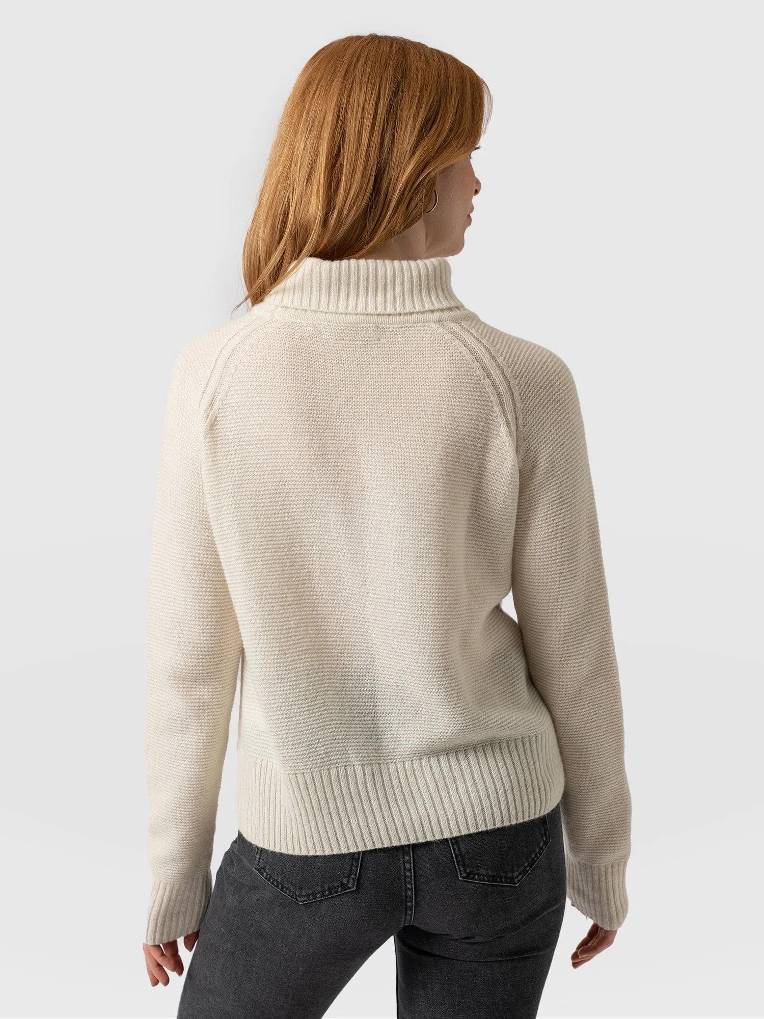 Glen Cable Knit Jumper - Cream