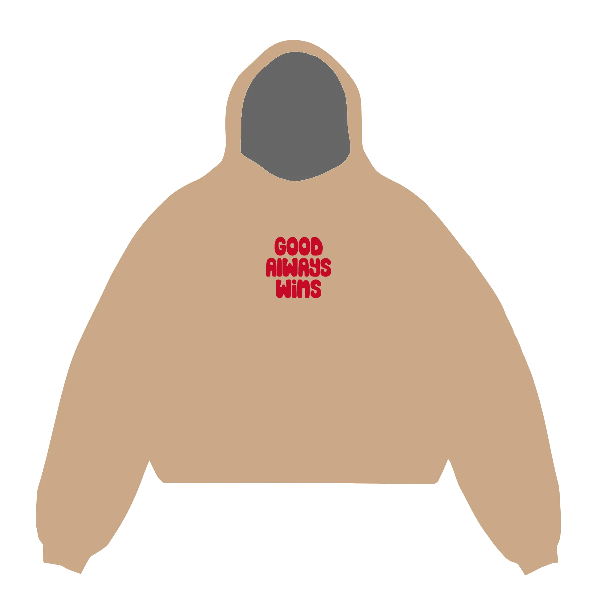 Good Always Wins Hoodie - Sand