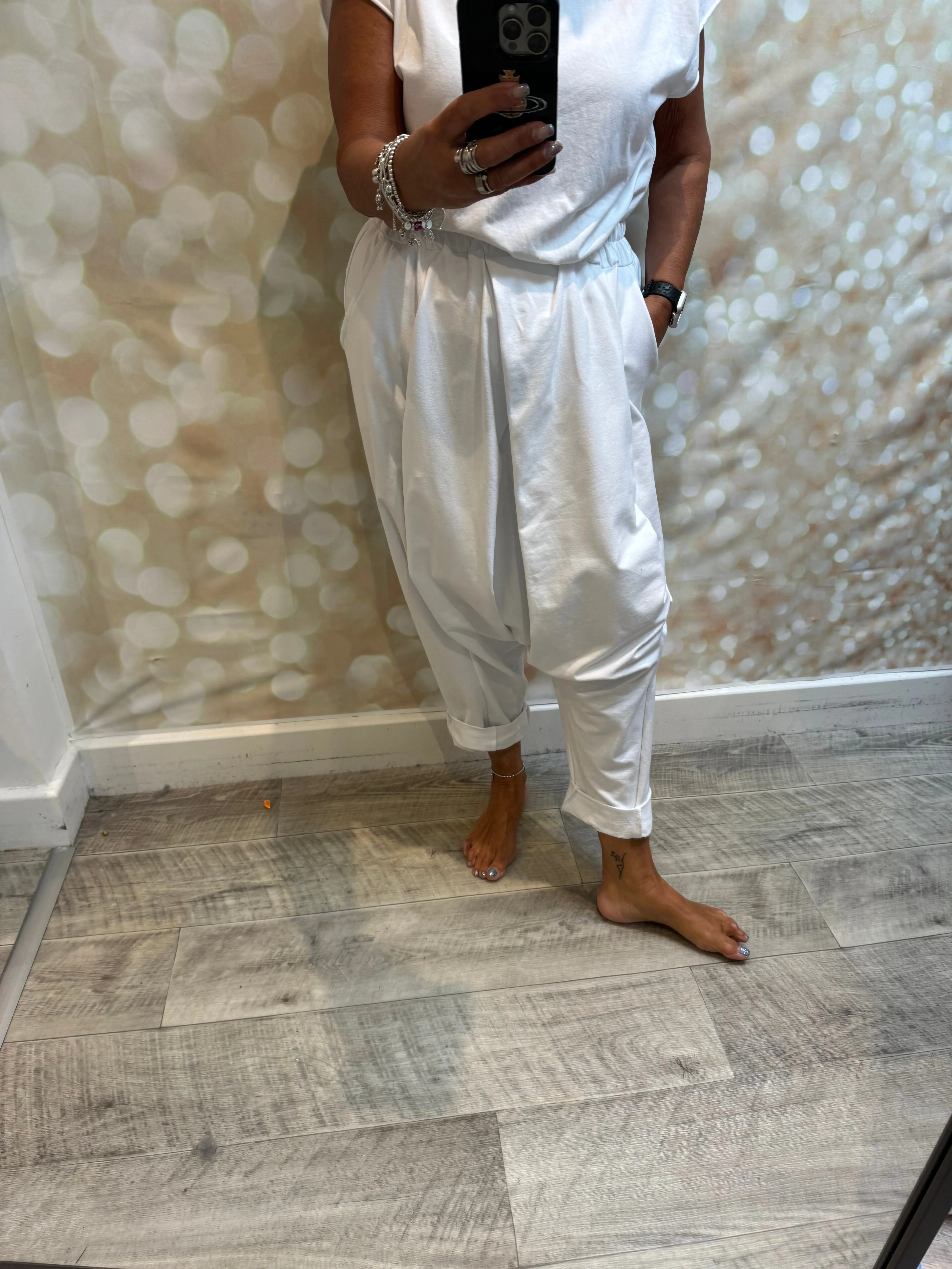 Hareem Fold Front Trousers