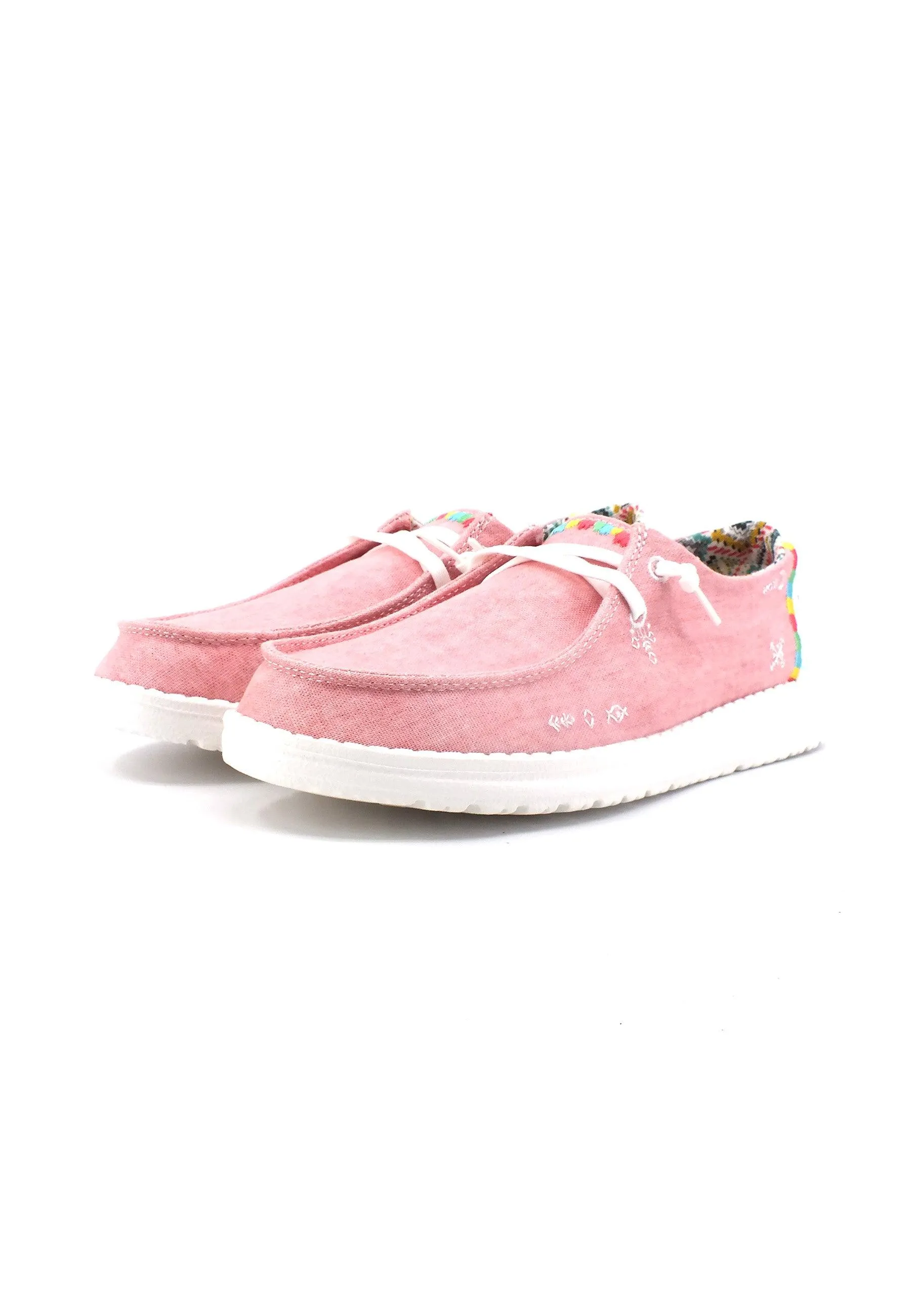 HEY DUDE Wendy Boho Sneaker Vela Donna Rose 40054-662