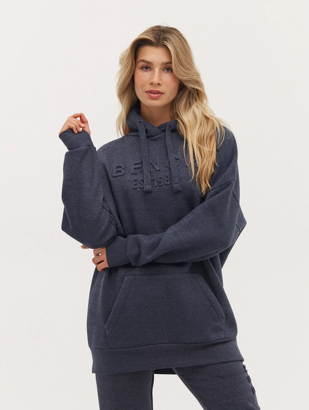 Ivyisla Longline Deboss Hoodie