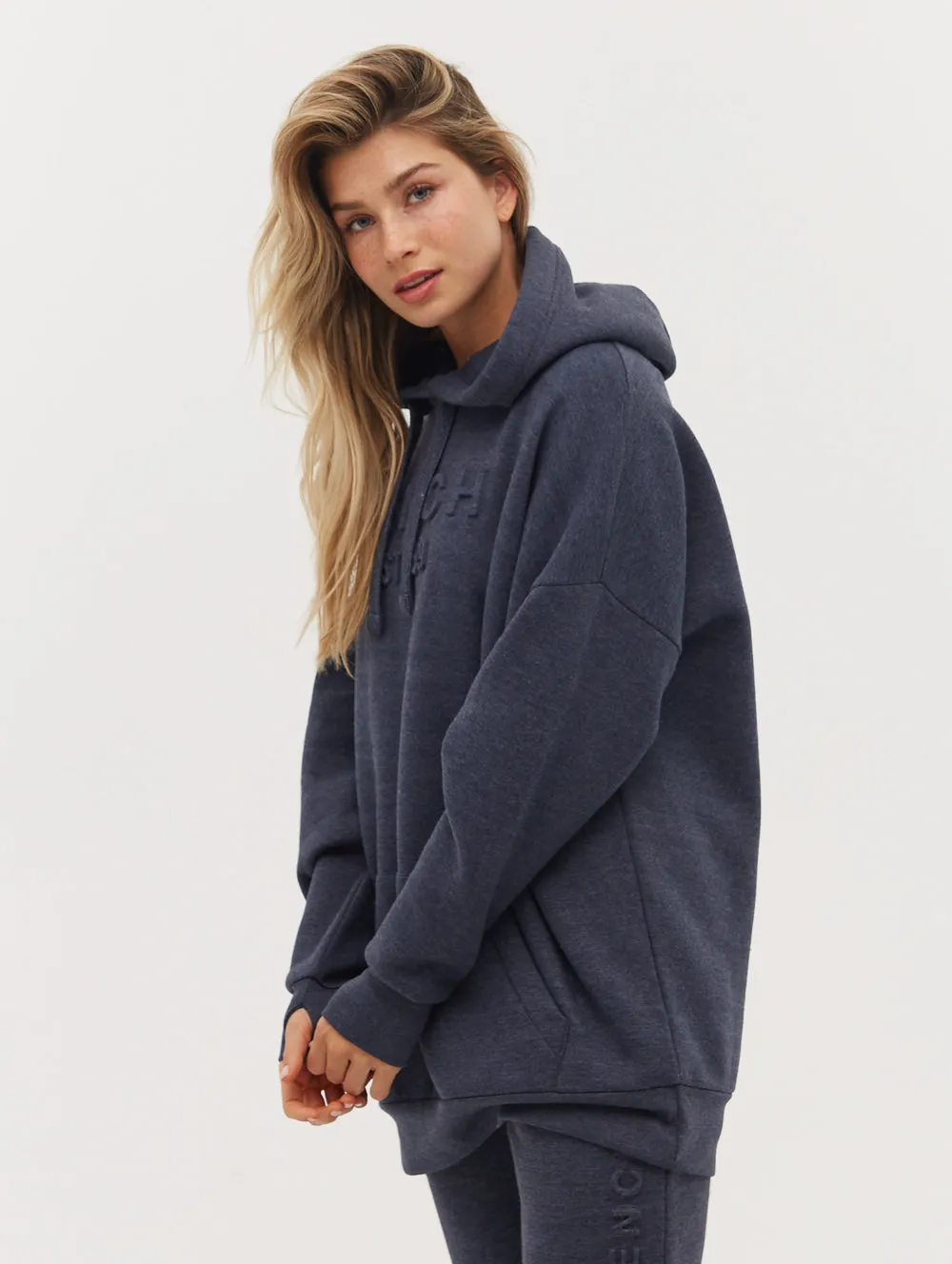 Ivyisla Longline Deboss Hoodie