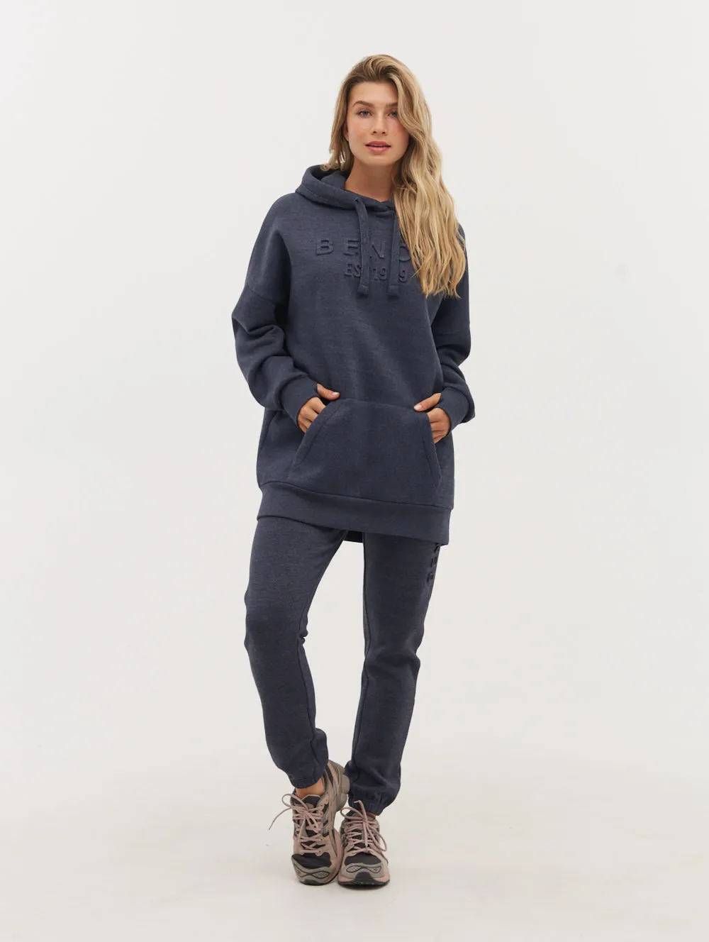 Ivyisla Longline Deboss Hoodie