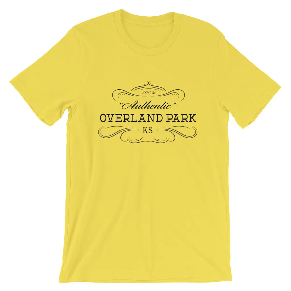 Kansas - Overland Park KS - Short-Sleeve Unisex T-Shirt - "Authentic"