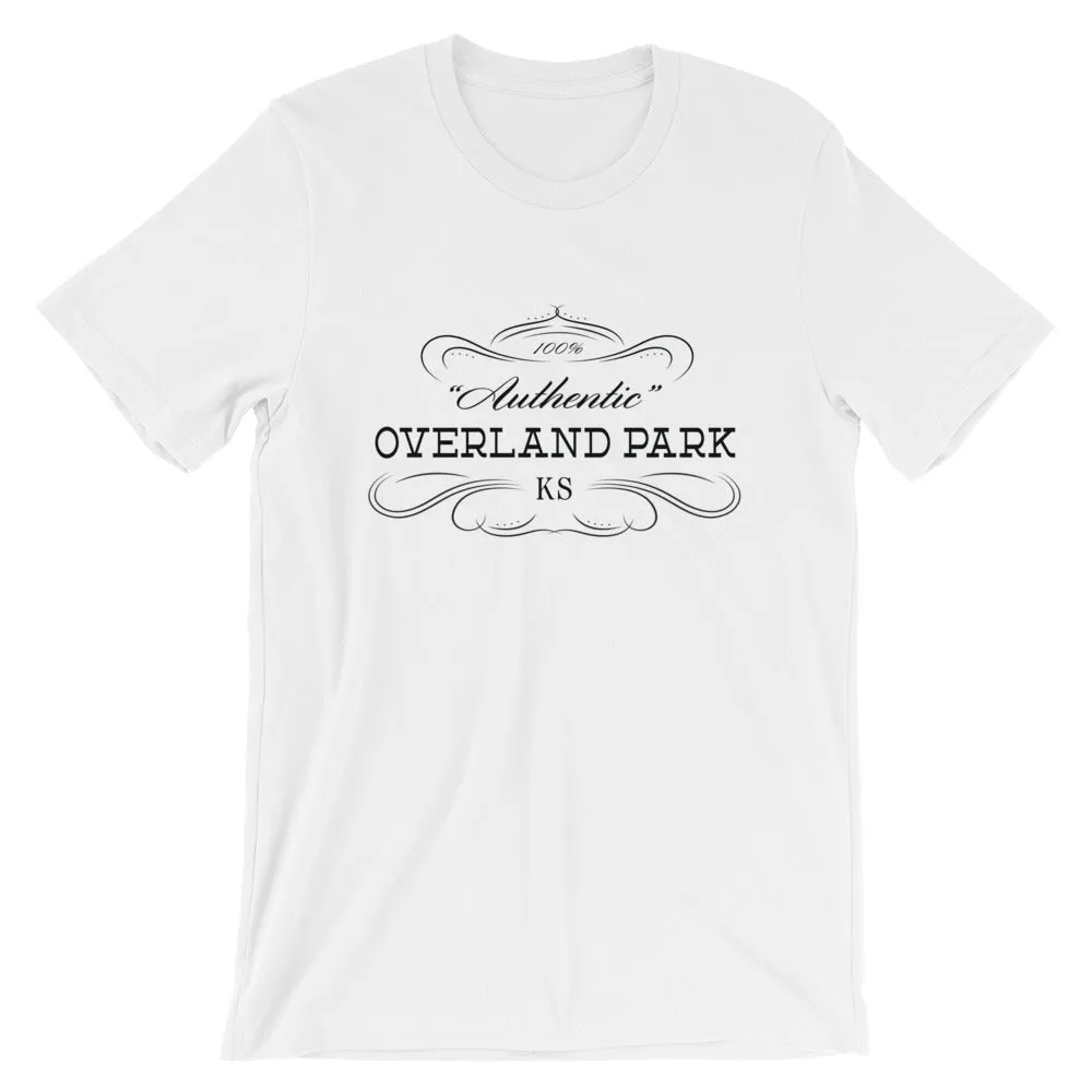 Kansas - Overland Park KS - Short-Sleeve Unisex T-Shirt - "Authentic"