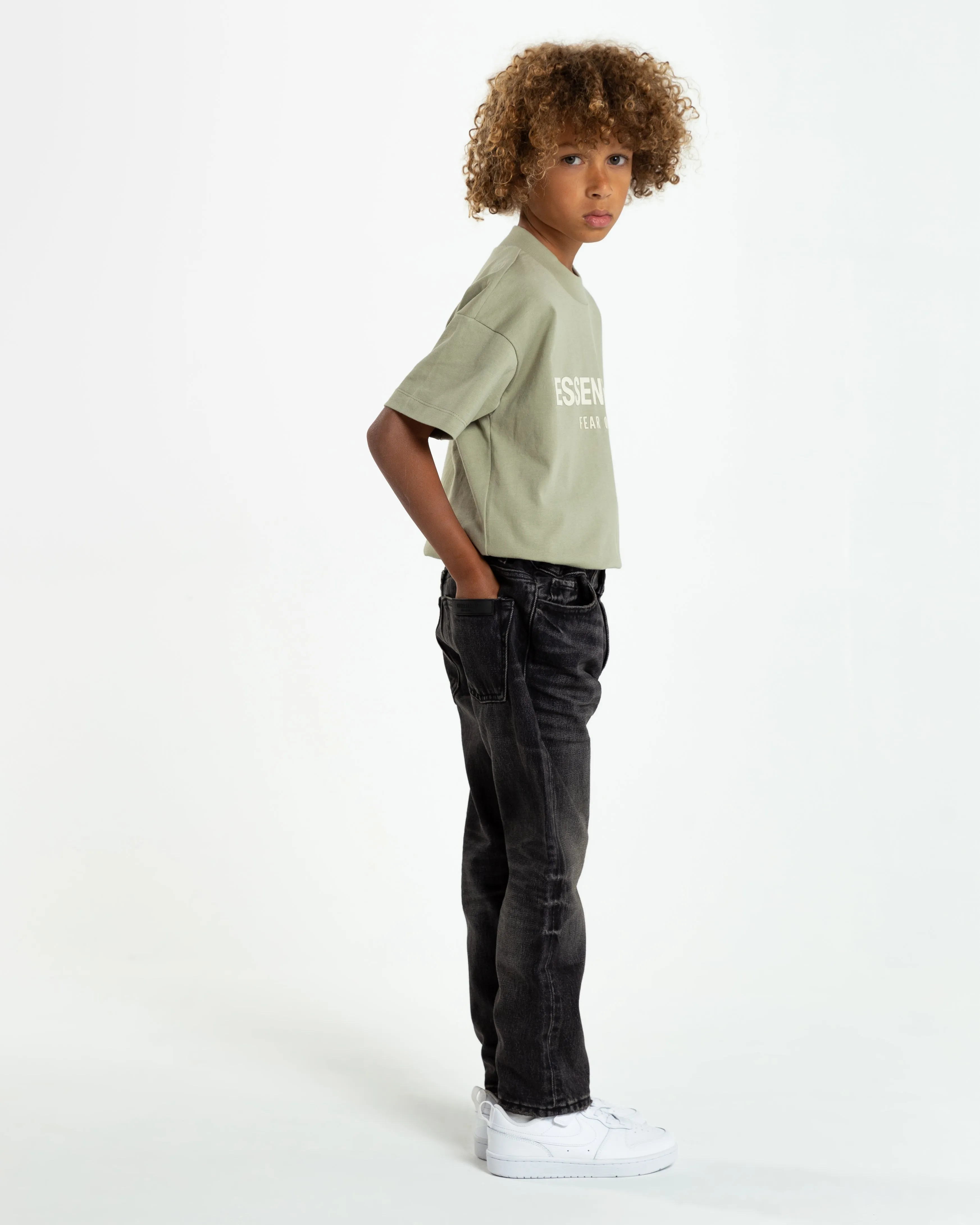 Kids' 5 Pocket Jeans in Black