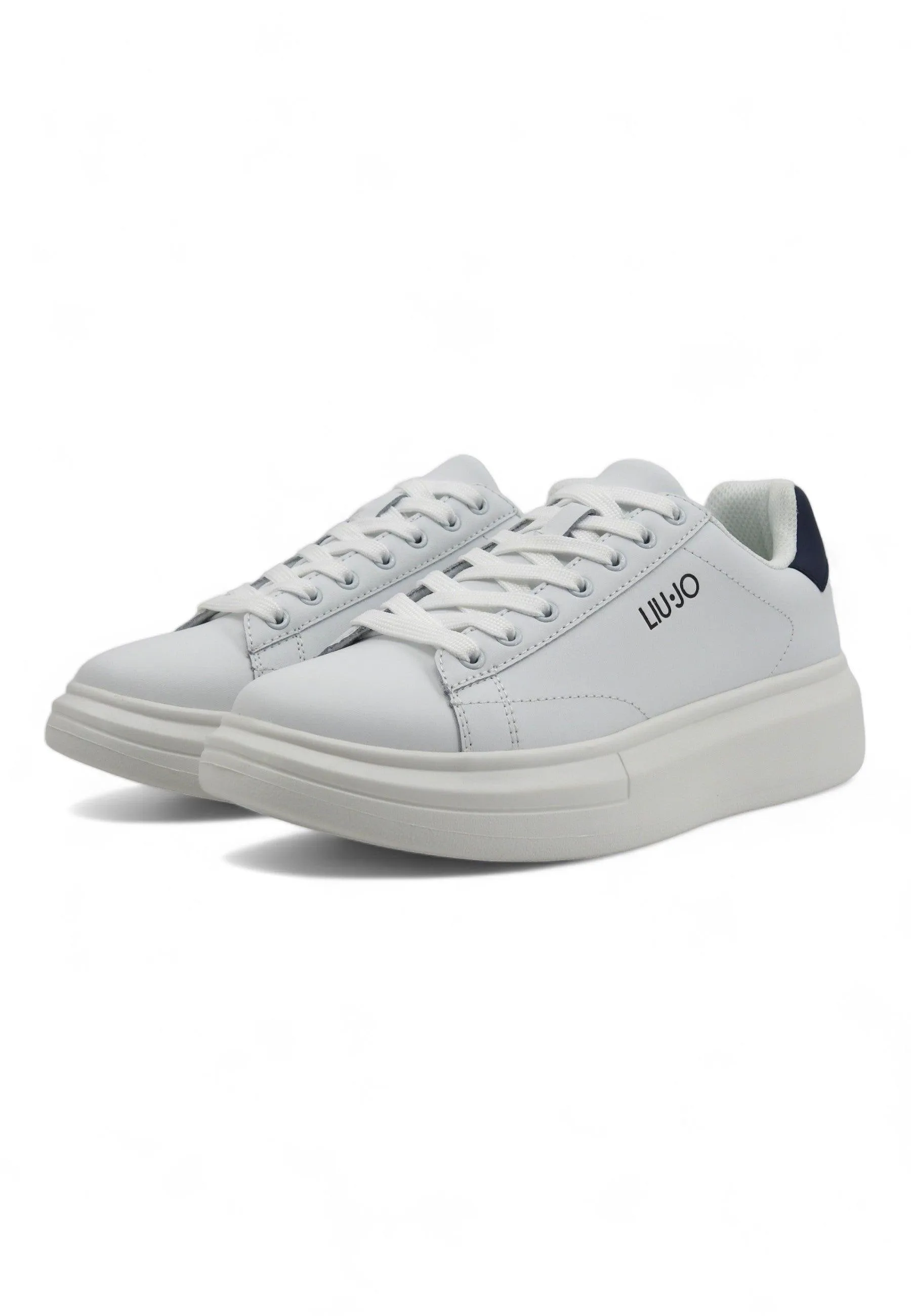 LIU JO Big 01 Sneaker Uomo White Blue 7B4027-PX474