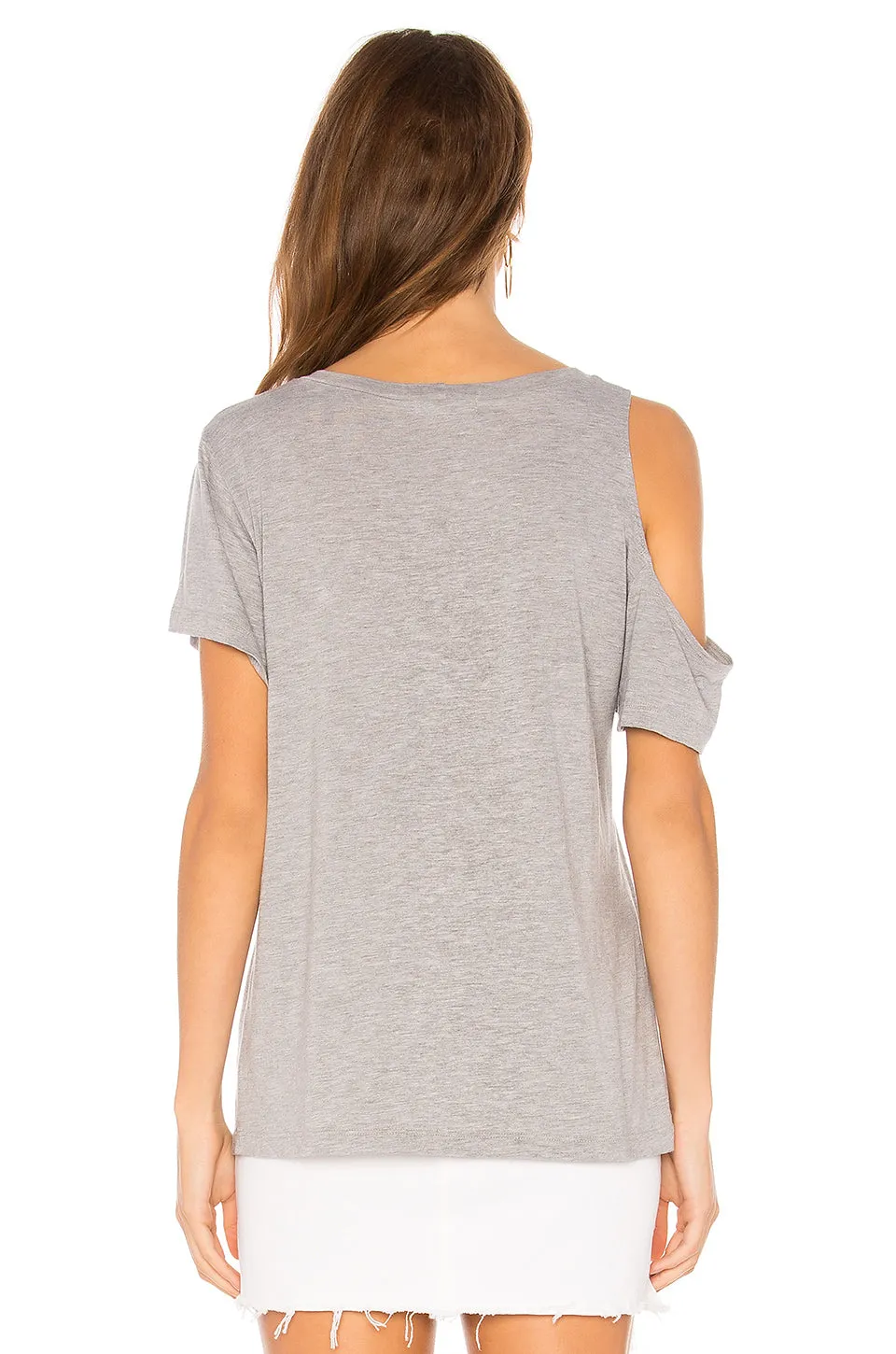 LNA Bloom Tee Shirt Heather Grey